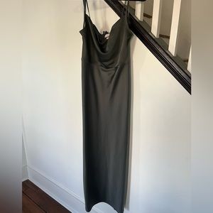Cali satin charmeuse midi dress from BHLDN